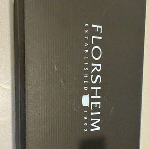 Florsheim Black Shoe Box with White Logo 11.5 D mens